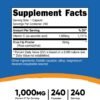 Nutricost Vitamin C with Rose HIPS 1025mg, 240 Capsules - Vitamin C 1,000mg, Rose HIPS 25mg, Premium, Non-GMO, Gluten Free Supplement