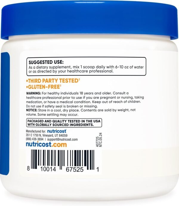 Nutricost L-Glutamine Powder 250 Grams