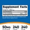 Nutricost Zinc Picolinate 50mg, 240 Vegetarian Capsules - Gluten Free and Non-GMO (240 Caps)