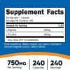 Nutricost L-Arginine L-Citrulline Complex 750mg, 240 Capsules - Non-GMO