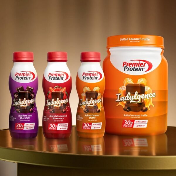 Premier Protein Indulgence Protein Powder, 30g Protein, 3g Sugar, Salted Caramel Truffle, 17 Servings
