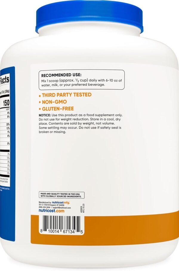 Nutricost Whey Protein Concentrate (Chocolate Peanut Butter) 5LBS - Gluten Free & Non-GMO