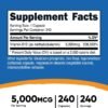 Nutricost Vitamin B12 (Methylcobalamin) 5000mcg, 240 Capsules - Vegetarian Caps, Non-GMO, Gluten Free B12 Supplement