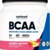 Nutricost BCAA Powder (Raspberry Lemonade, 60 Servings) - Optimal 2:1:1 Ratio