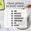 Naked Vanilla Whey Protein 1Lb, Only 3 Ingredients, All Natural Grass Fed Whey Protein Powder + Vanilla + Coconut Sugar- GMO-Free, Soy Free, Gluten Free. Aid Muscle Growth, 12 Servings