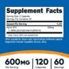 Nutricost Alpha GPC 600mg, 120 Vegetarian Capsules - Non-GMO and Gluten Free, 300mg Per Capsule