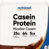 Nutricost Casein Protein Powder 5lb Chocolate - Micellar Casein, Gluten Free, Non-GMO