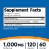 Nutricost NAD+ Supplement 1,000mg per Serving,120 Capsules (Nicotinamide Adenine Dinucleotide) - 60 Servings, Gluten-Free, Vegan
