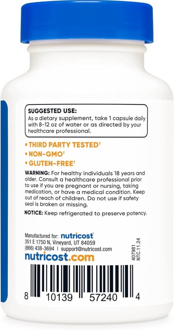 Nutricost Probiotic Complex - 50 Billion CFU, 60 Capsules - Probiotic for Men and Women - Vegetarian Capsules, Non-GMO, Gluten Free