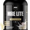 REDCON1 MRE Lite Whole Food Protein Powder, Vanilla Milkshake - Low Carb & Whey Free Meal Replacement with Animal Protein Blends - Easy to Digest Supplement Made with MCT Oils (30 Servings)