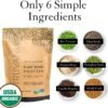 Truvani Vegan Pea Protein Powder | Peanut Butter | 20g Organic Plant Based Protein | 20 Servings | Keto | Gluten & Dairy Free | Low Carb | No Added Sugar