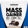 Nutricost Mass Gainer Cookies N Cream Flavor, 6.9 LBS, 50 Grams of Protein Per Serving - Non-GMO