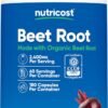 Nutricost Beet Root 2400mg, 180 Capsules - CCOF Certified Made with Organic Beet Root, Superfood, 60 Servings
