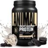 Animal Whey Isolate Protein Powder - Loaded for Pre & Post Workout Muscle Builder and Recovery with Digestive Enzymes for Men & Women - 25g Protein, Great Taste, Low Sugar - Cookies & Cream 2 lbs