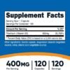 Nutricost Vitamin B2 (Riboflavin) 400mg, 120 Capsules - Gluten Free, Non-GMO