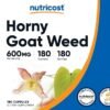 Nutricost Horny Goat Weed Extract (Epimedium) - 180 Capsules, 180 Servings, 600mg Per Capsule