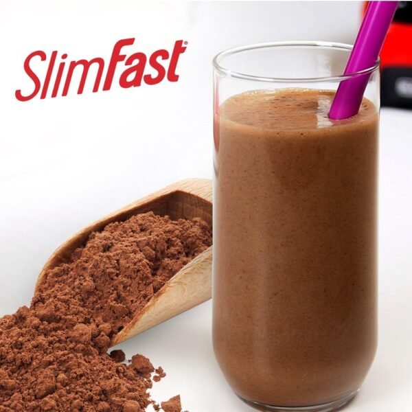 SlimFast High Protein Meal Replacement Shake Powder, 12 Servings (Pack of 2), Advanced Nutrition Smoothie Mix, Digestive Support, Gluten Free, Creamy Chocolate, 20g of Protein (Packaging May Vary)