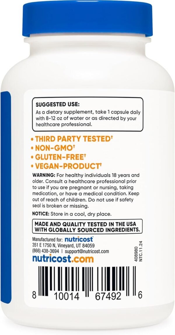Nutricost Mushroom Complex Supplement, 120 Capsules - 10 Mushroom Blend (with Reishi, Maitake, Shiitake, Lion's Mane, and More) - Non-GMO and Gluten Free
