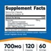 Nutricost Resveratrol 700mg, 120 Capsules - Vegan, Gluten Free, Non-GMO