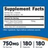 Nutricost Maca Root (Lepidium meyenii) 750mg, 180 Capsules, 180 Servings