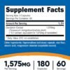 Nutricost Dandelion Extract Capsules 1575mg Per Serving (180 Caps, 60 Servings) - 525mg Per Capsule (5:1 Extract, Equivalent to 7,875mg), Non-GMO, Gluten Free