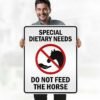 Special Dietary Needs Do Not Feed The Horse Sign, 24x30 Inches, 3M EGP Reflective .080 Aluminum, Fade Resistant, Made in USA by My Sign Center