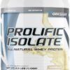 Nutrition Prolific Isolate All Natural Whey Protein Isolate (Gluten Free, Lactose Free, Soy Free, Stevia Sweetened, 25g Protein, 100 Calories) – 2.5lb Jar – Vanilla