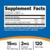 Nutricost Zinc + Copper Capsules (120 Servings)(15MG Zinc + 2MG Copper Per Serving) - Non GMO, Vegetarian