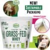 Grass Fed Whey Protein Powder Isolate - Unflavored - Unsweetened - Certified Entire Life On Pasture - A Greener World - ASPCA Registered Brand List - Informed-Sport - 3lbs