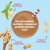 Orgain X Justin's ® Organic Vegan Nut Butter Protein Powder, Chocolate Peanut Butter- 20g Plant Protein, 1g Sugar, Gluten Free, No Dairy, Soy Ingredients, or Artificial Flavors, 1.17 lb