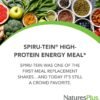 NaturesPlus SPIRU-TEIN, Vanilla - 2.12 lbs - Spirulina Protein Powder - Vitamins & Minerals for Energy - Vegetarian, Gluten Free - 32 Servings