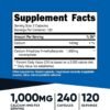 Nutricost HMB (Beta-Hydroxy Beta-Methylbutyrate) 1000mg (240 Capsules) - 500mg Per Capsule, 120 Servings - Gluten Free and Non-GMO