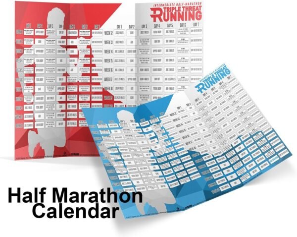 Triple Threat Running: Runners Workout Program with 5+1 Exercise Videos on DVD; 5K, 10K, Half Marathon & Full Marathon Training Calendars, Training Guide & Nutrition Guide