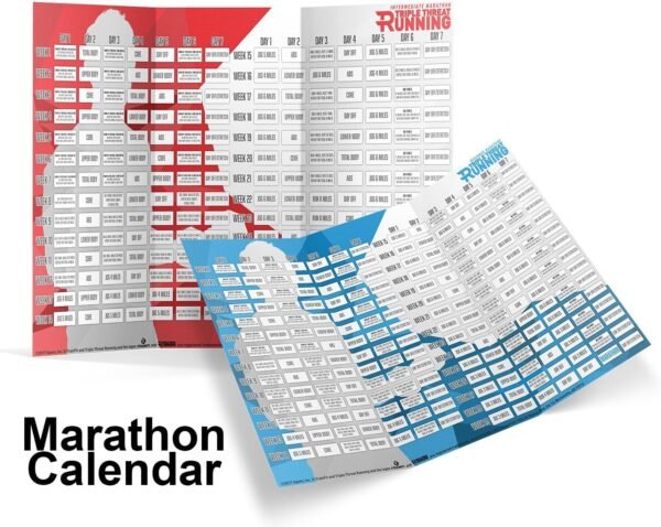 Triple Threat Running: Runners Workout Program with 5+1 Exercise Videos on DVD; 5K, 10K, Half Marathon & Full Marathon Training Calendars, Training Guide & Nutrition Guide