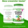 Orgain Organic Vegan Protein Powder, Peanut Butter - 21g Plant Protein, 7g Prebiotic Fiber, Low Net Carb, No Dairy Ingredients, No Added Sugar, For Shakes & Smoothies, 2.03 lb (Packaging May Vary)