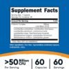 Nutricost Probiotic Complex - 50 Billion CFU, 60 Capsules - Probiotic for Men and Women - Vegetarian Capsules, Non-GMO, Gluten Free