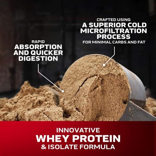 Whey Protein Powder | MuscleTech Nitro-Tech Whey Gold Protein Powder | Whey Protein Isolate Smoothie Mix | Protein Powder for Women & Men | Strawberry Protein Powder, 5 lb (69 Servings)-package varies