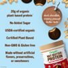 Orgain X Justin's ® Organic Vegan Nut Butter Protein Powder, Chocolate Peanut Butter- 20g Plant Protein, 1g Sugar, Gluten Free, No Dairy, Soy Ingredients, or Artificial Flavors, 1.17 lb