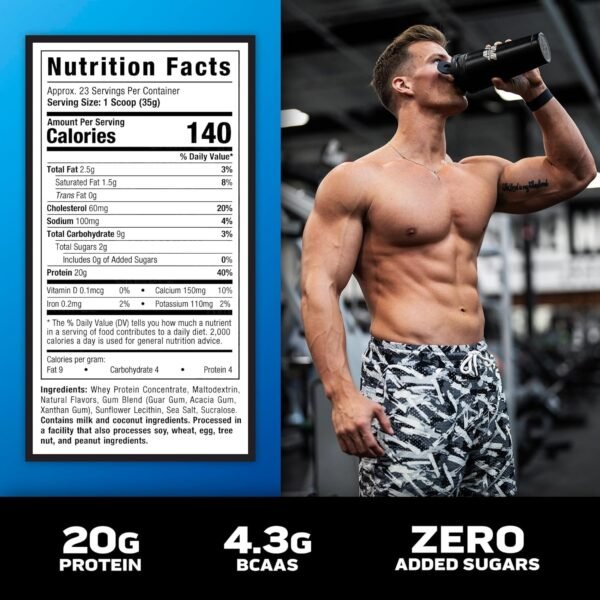 Muscletech Grass-Fed Whey Protein Powder (Deluxe Vanilla, 1.8LB) - Whey Protein Smoothie & Milk Shake Mix Supports Muscle Gain & Recovery - 20g of Whey Protein for Women & Men - Non-GMO & Gluten-Free