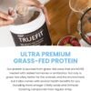 TrueFit Gut Healthy Protein Powder, Grass-Fed Whey Meal Replacement Shake with Prebiotics, Probiotics, & Organic Superfoods, Keto Friendly, Gluten Free