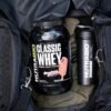 NutraBio Classic Whey Protein Powder Supplement - 25g of Protein Per Scoop - Full-Spectrum Amino Acid Profile with No Fillers, Artificial Colors, or Preservatives - Strawberry Shortcake, 2 Pounds