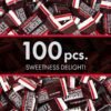 Special Dark Miniatures Zero Sugar - 2 Pounds Approx 100 Pieces - Individually Wrapped Dark Chocolate Bars Sugar Free Candy