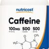 Nutricost Caffeine Pills 100mg, 500 Capsules
