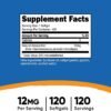 Nutricost Astaxanthin 12mg, Non-GMO and Gluten Free, 120 Softgels (4 Month Supply)