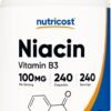Nutricost Niacin (Vitamin B3) 100mg, 240 Capsules - with Flushing, Non-GMO, Gluten Free