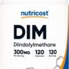 Nutricost DIM (Diindolylmethane) Plus BioPerine 300mg, 120 Vegetarian Capsules - Up to 4 Month Supply, Max Strength DIM Supplement