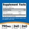 Nutricost Betaine HCl + Pepsin 790mg, 240 Capsules - Gluten Free & Non-GMO
