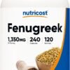 Nutricost Fenugreek Seed 1350mg, 240 Capsules - Gluten Free, Non-GMO, 675mg Per Capsule