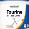 Nutricost Taurine Powder 250 Grams - 125 Servings, 2000mg Per Serving