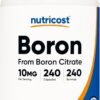 Nutricost Boron Capsules 10mg, 240 Vegetarian Capsules, Gluten Free and Non-GMO